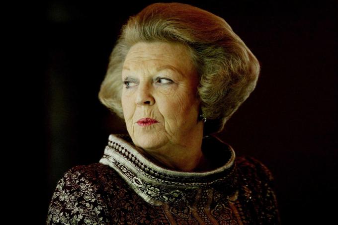 Beatrix tijdens een opening in de Nieuwe Kerk in Amsterdam, een van de foto's uit het fotoboek. ANP / Juan Vrijdag
