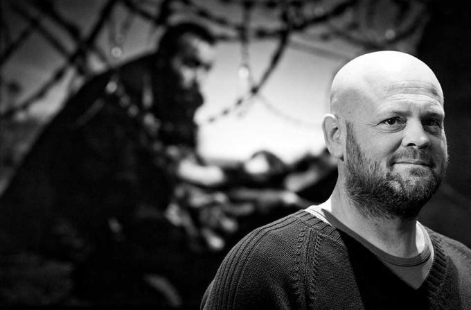 Warren Richardson tijdens de uitreiking van de World Press Photo. Foto door Koen van Weel.