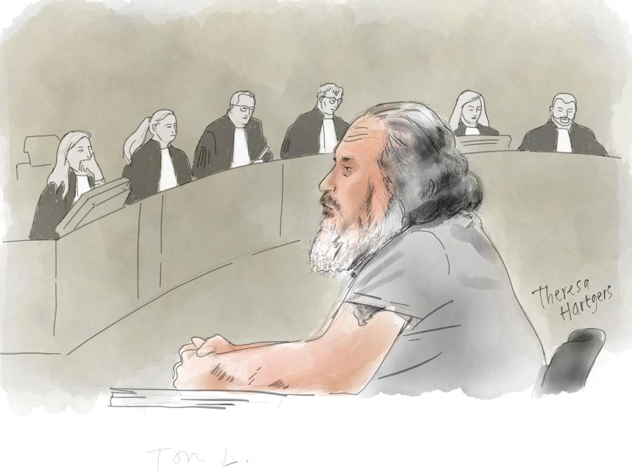 Rechtbanktekening Ton L.