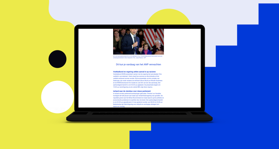 anp start nieuws